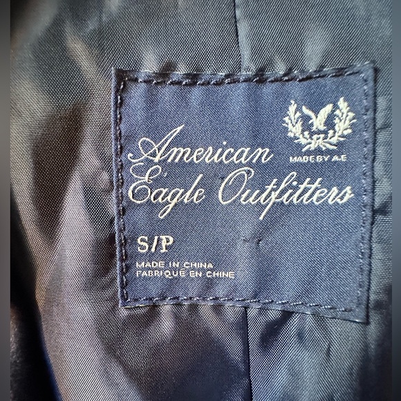 American Eagle Navy Lined Blazer - Picture 4 of 6
